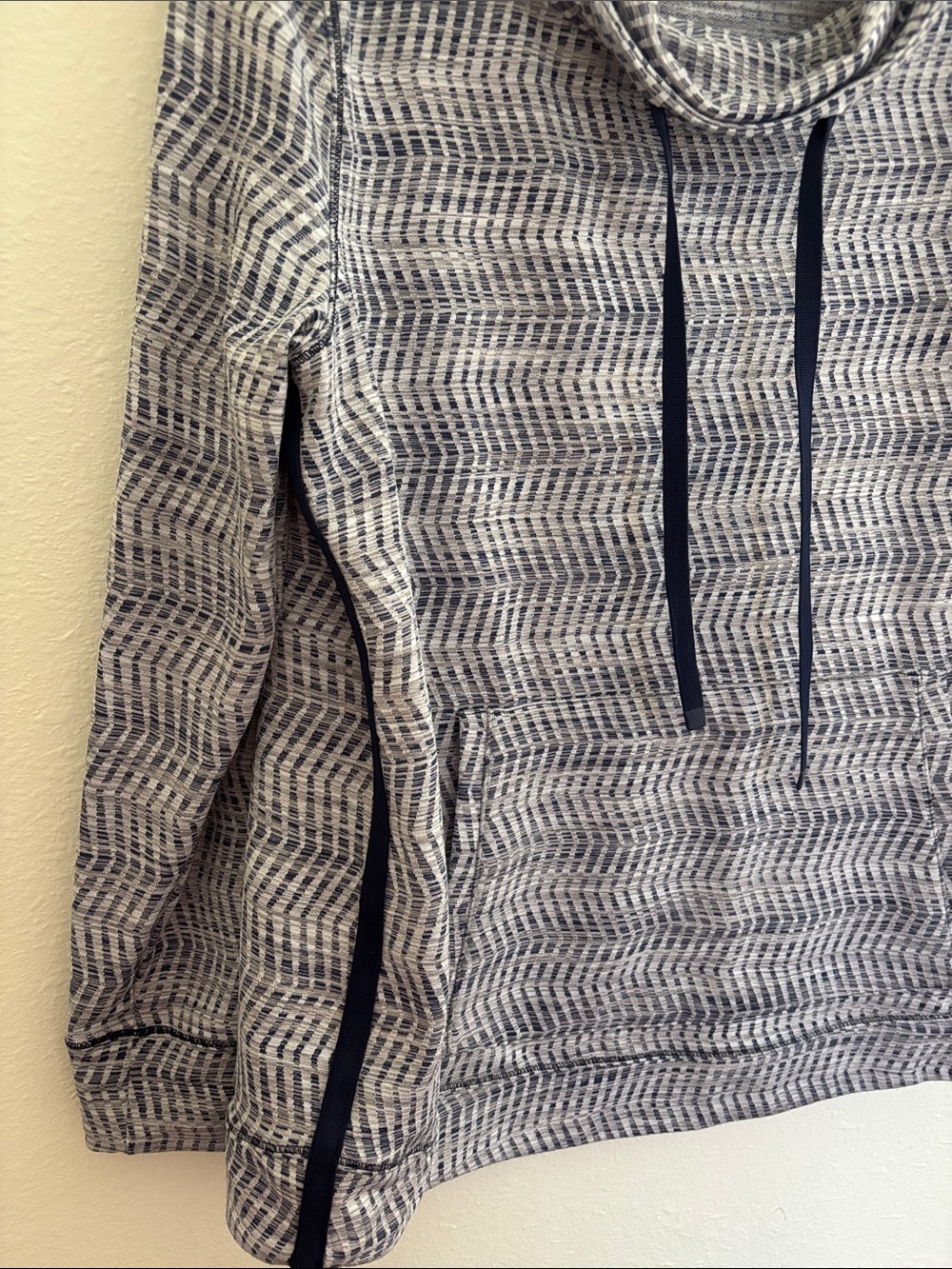 Talbots Navy and White Cowl Neck Pullover - Picture 4 of 6